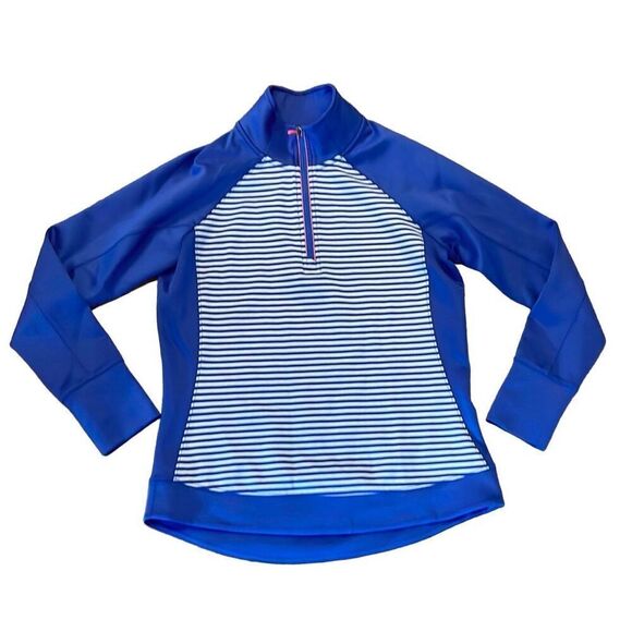 Vineyard Vines Active striped quarter zip sweater M - Picture 1 of 9